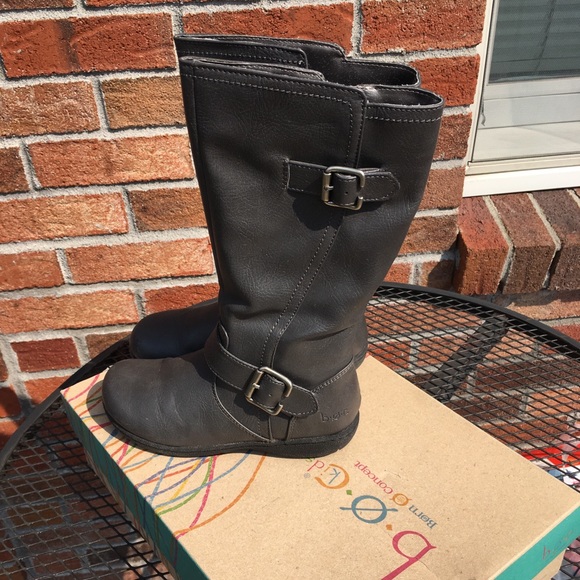 Born B.O.C Girls Riding Boot, Grey , Sz 1 - Picture 2 of 4